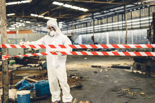 Professional Trauma Scene Cleanup technician working in West Bridgewater, MA